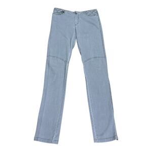 Louis Vuitton VTG Low Rise Gray Low Rise Jeans Embroidered Logo 34 EU XXS